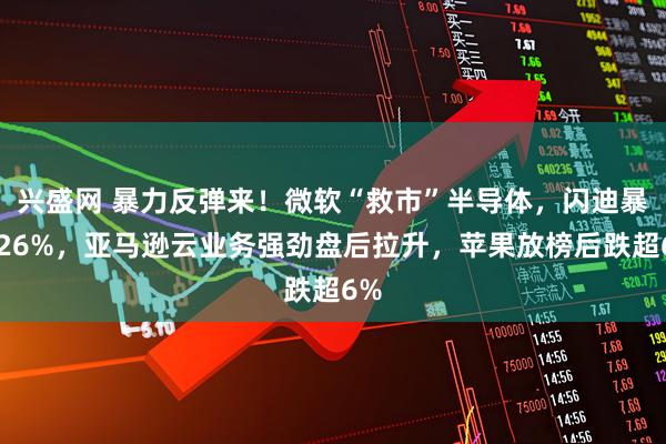 兴盛网 暴力反弹来！微软“救市”半导体，闪迪暴涨26%，亚马逊云业务强劲盘后拉升，苹果放榜后跌超6%